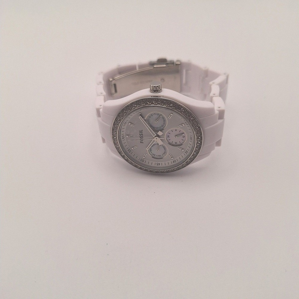 Womens Fossil watch crystals day date